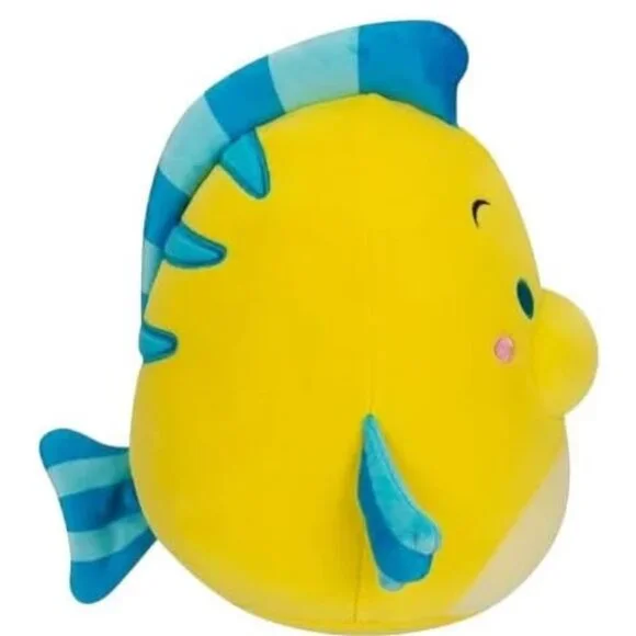 Squishmallows Original - Flounder Fish from the Little Mermaid - 8 Inch Stuffie - Picture 2 of 3